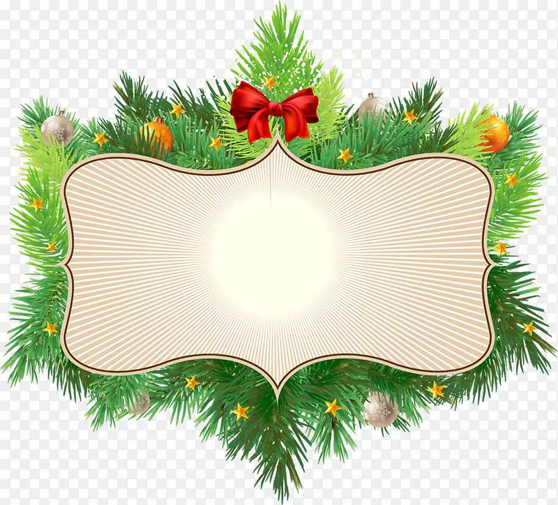 圣诞树，圣诞装饰品，云杉-销售贴纸