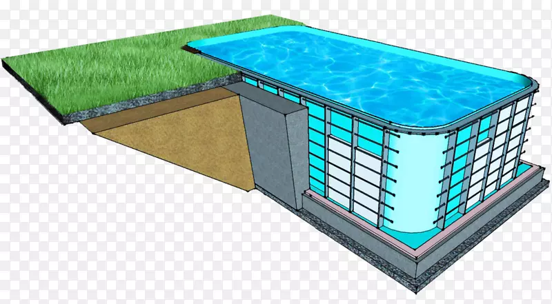 游泳池聚丙烯塑料材料公寓游泳池