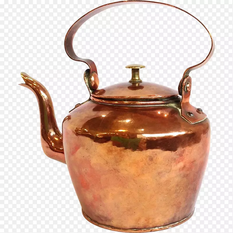 茶壶铜古董盖茶壶