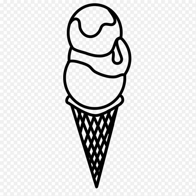 冰淇淋圆锥形冰糕葫芦冰淇淋