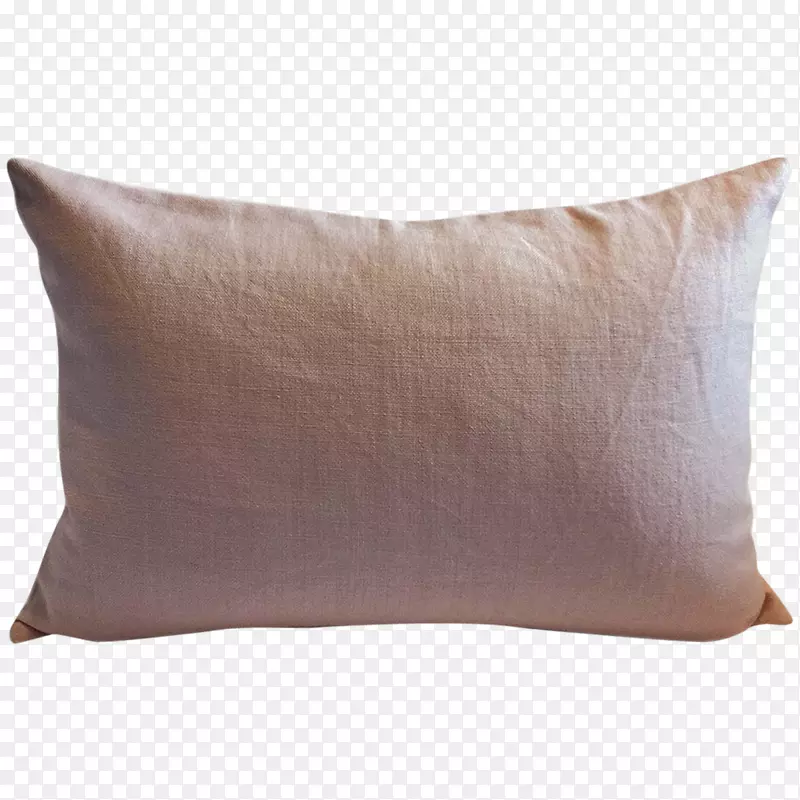 投掷枕头垫棕色长方形枕头
