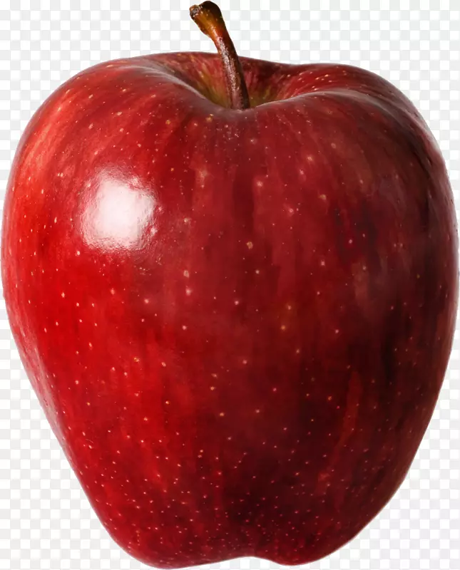 鲜红可口的苹果树食品-苹果果