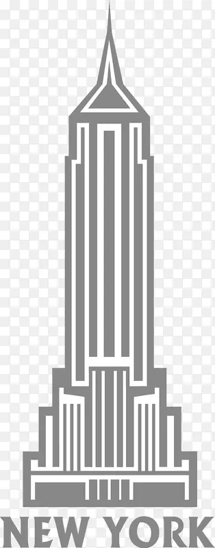 帝国大厦剪贴画-摩天大楼
