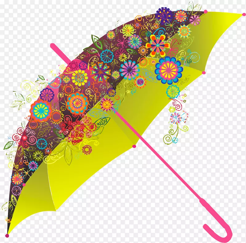 雨伞服装配件剪贴画-假期
