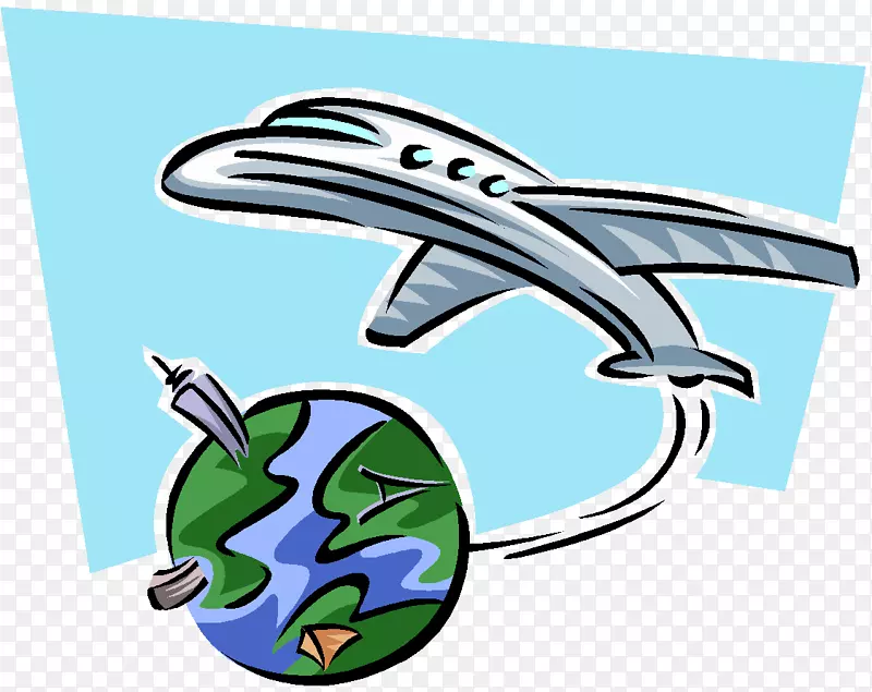 航空旅行旅游剪贴画-旅游