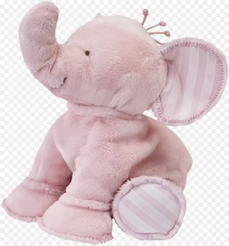 毛绒动物&可爱的玩具大象粉红毛绒-大象