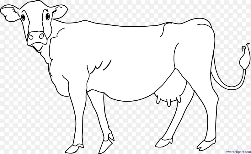 荷斯坦，弗里西亚牛，安格斯牛，牛肉，剪贴画