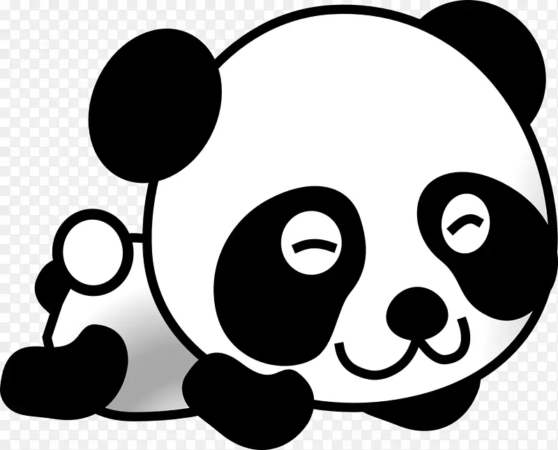 大熊猫熊可爱的剪贴画-考拉