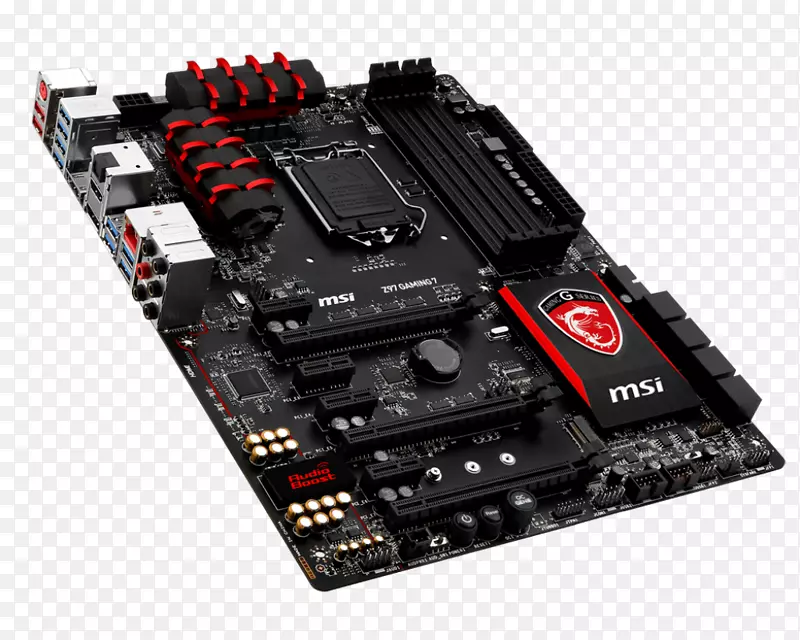 英特尔核心lga 1150主板msi电源插座