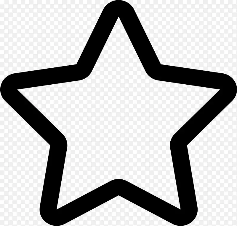 艺术文化中的星形多边形电脑图标符号剪贴画-5星
