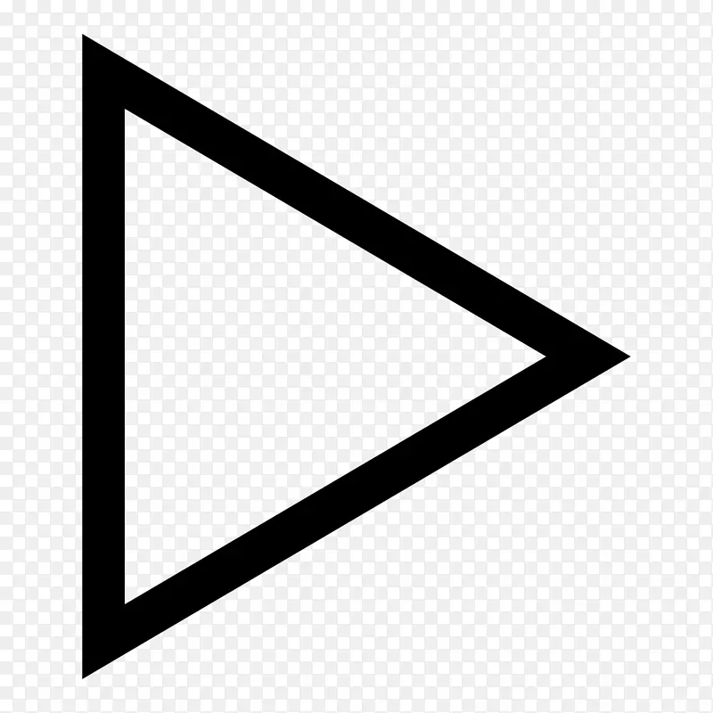 电脑图标按钮媒体播放器.三角形