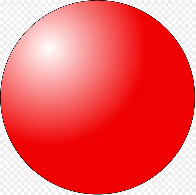 圆色梯度球红橙