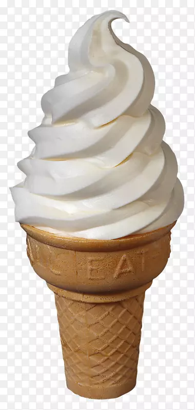 冰淇淋圆锥形奶昔华夫饼冰淇淋