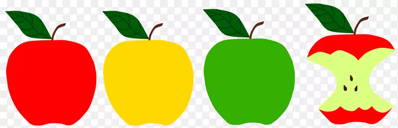 苹果食品黄金美味的黄色剪贴画-苹果水果