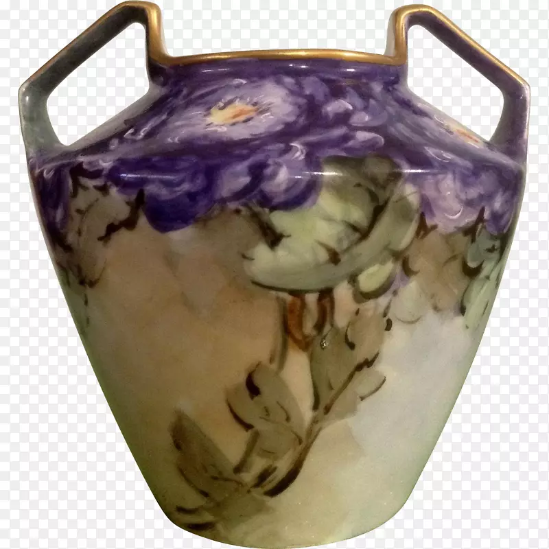 鲁道夫陶瓷画瓷花瓶
