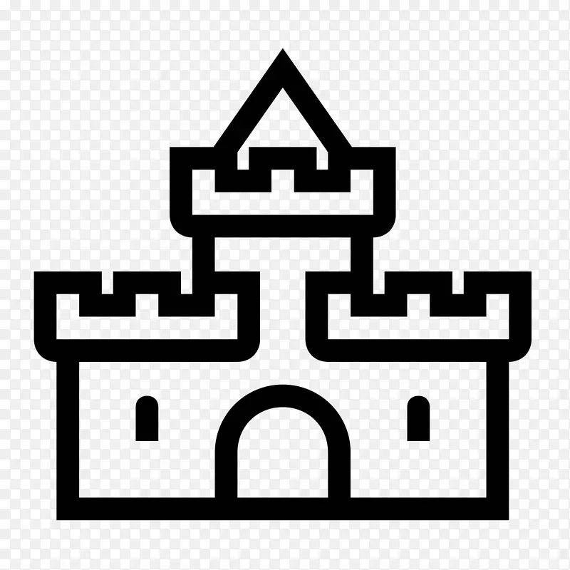 计算机图标城堡堡垒-城堡
