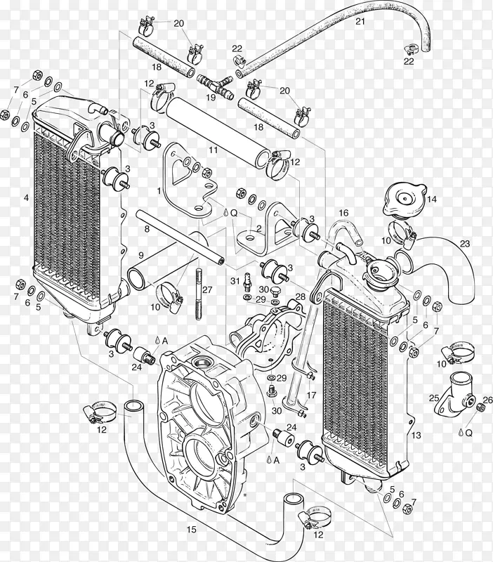 Car BRP-RotaxGmbH&Co.Kg接线图Rotax447 Rotax503-散热器