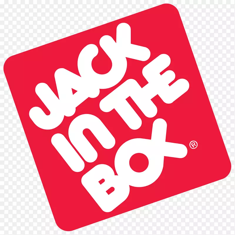 汉堡包杰克在盒子里快餐店的标志-拳击