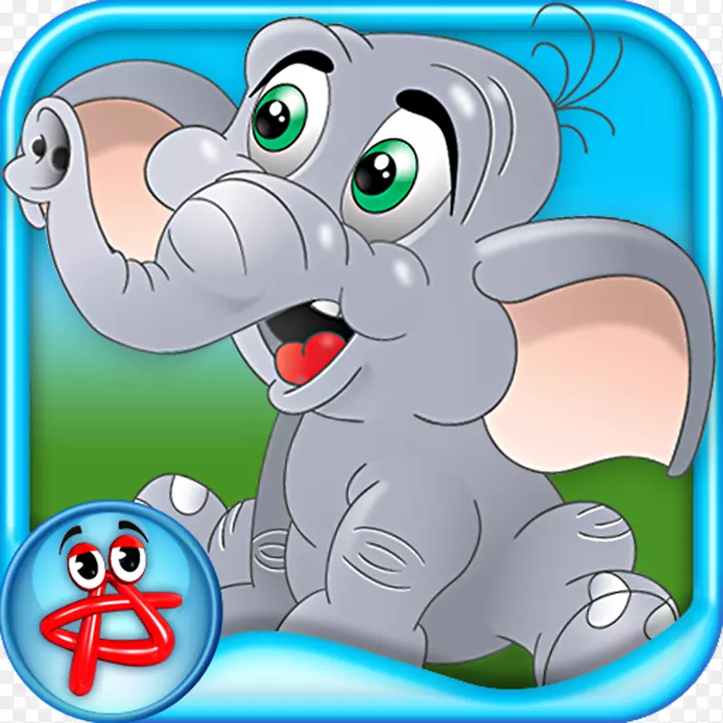 大象的孩子自由的动物捉迷藏儿童游戏之夜在歌剧：自由隐藏的物体冒险-大象