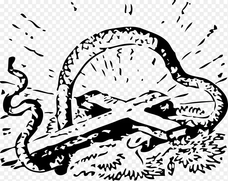克里斯蒂安十字画夹艺术-蛇