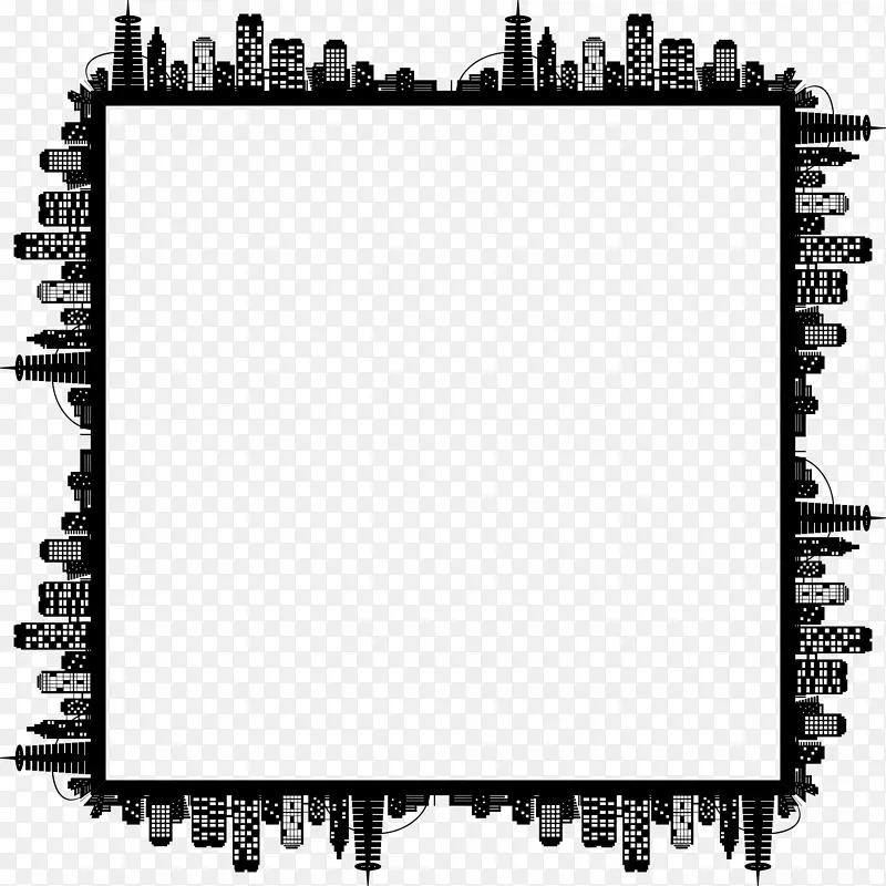 计算机图标天际线-城市景观