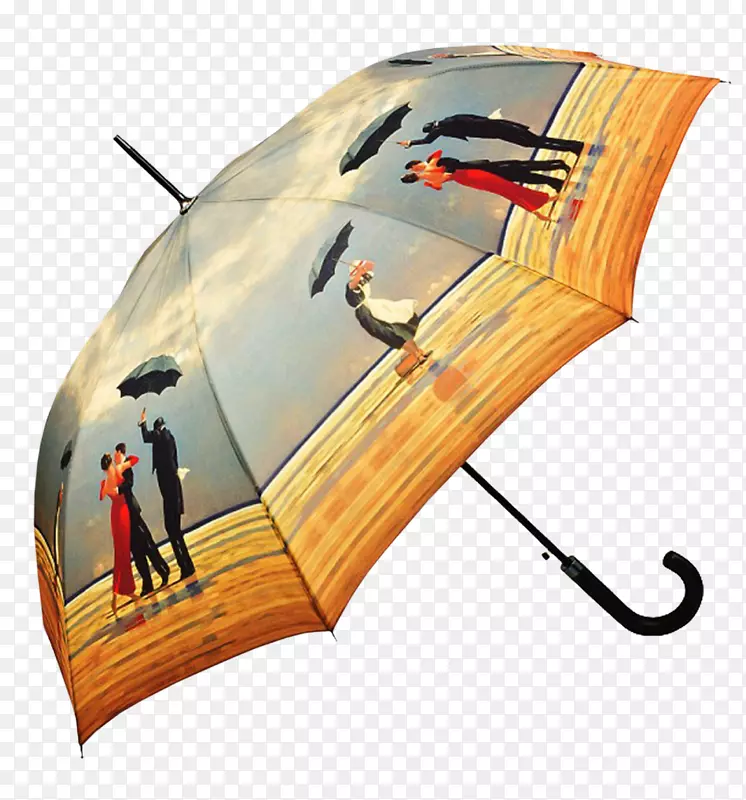 唱歌的管家，雨伞艺术家，画伞