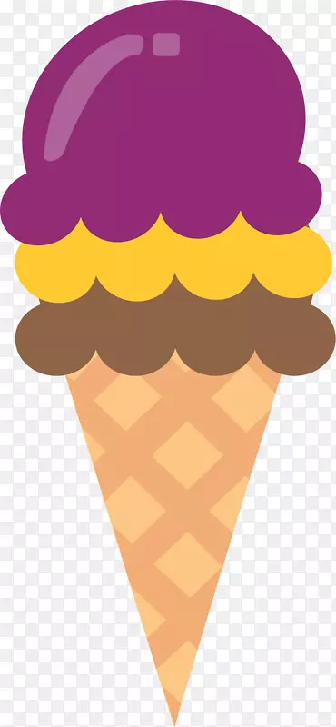 冰淇淋锥冰淇淋牛奶冰淇淋锥