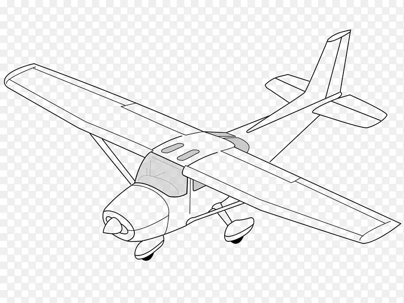 塞斯纳172飞机塞斯纳天王剪贴画-飞机