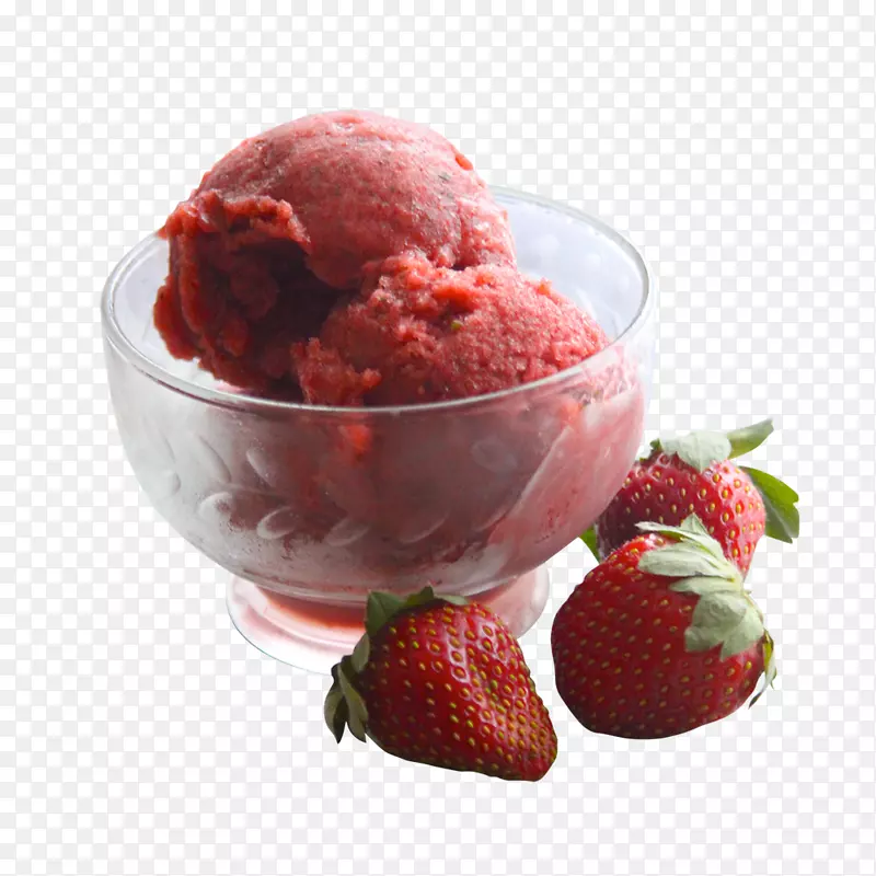 冰糕冰淇淋冷冻酸奶搅拌机鸡尾酒-草莓