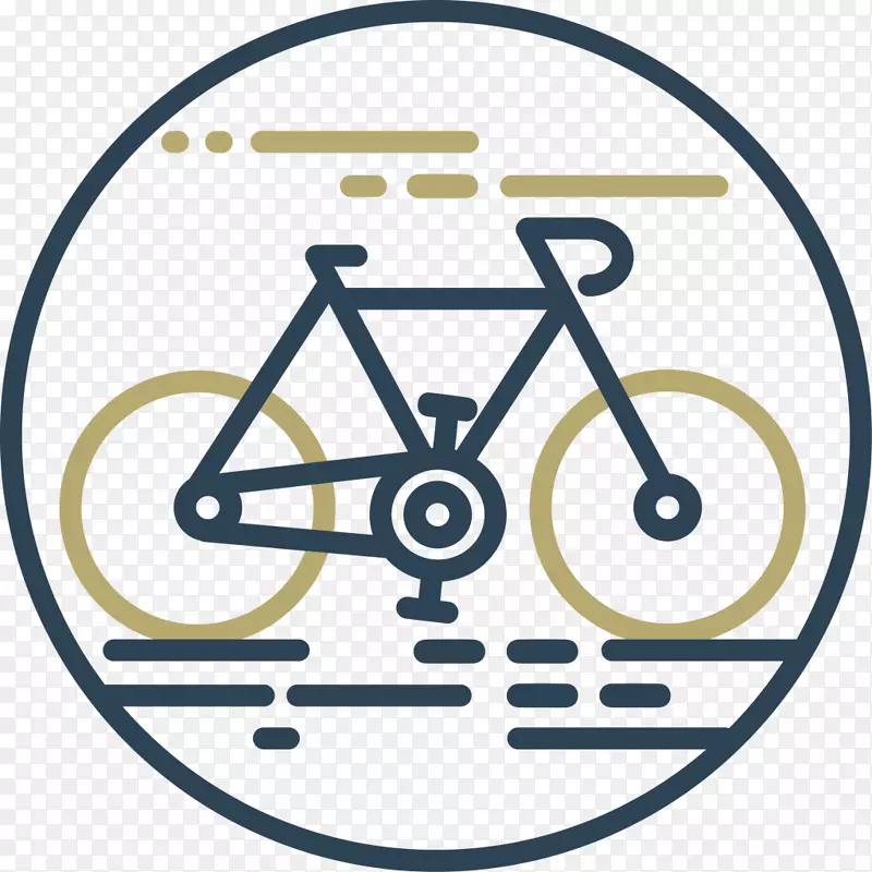 自行车符号计算机图标循环线性循环