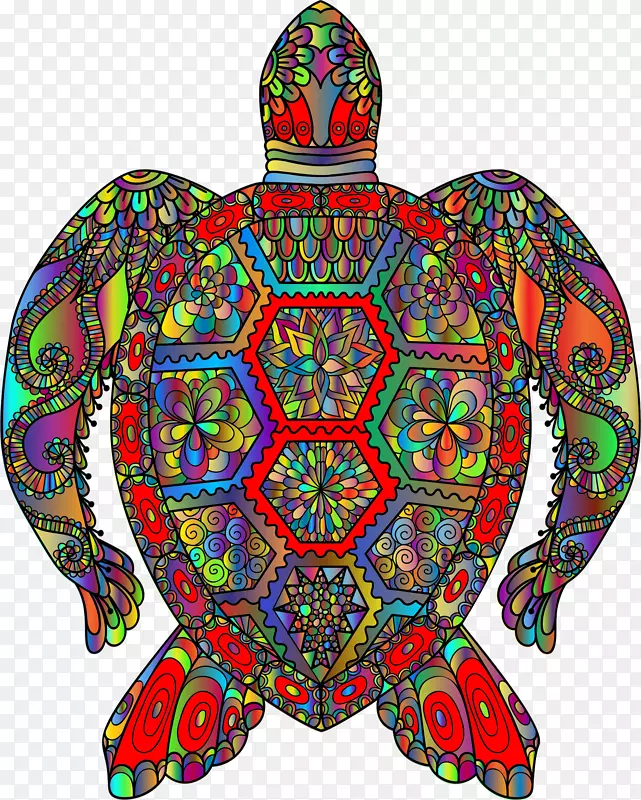 海龟艺术剪贴画-海龟