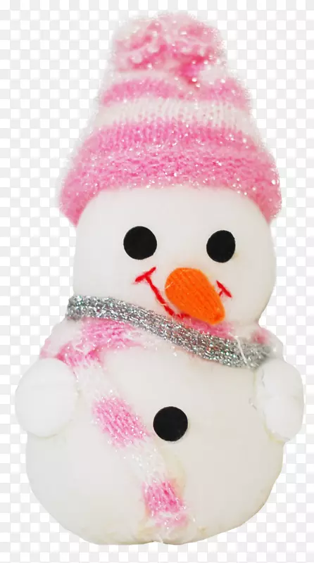 毛绒动物&可爱的玩具，毛绒圣诞装饰品，雪人-哑铃