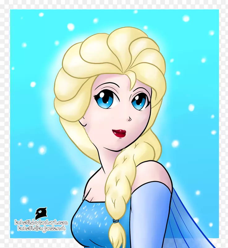 面部艺术脸颊表情-Elsa