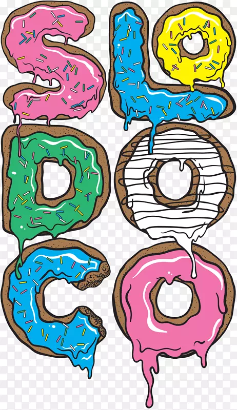 视觉艺术线艺术-甜甜圈