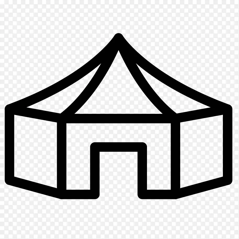 帐篷计算机图标野营多边形