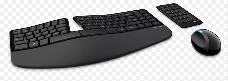 电脑键盘电脑鼠标人机工程学键盘微软自然键盘-usb