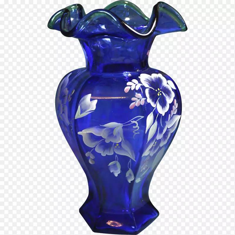 花瓶钴蓝牛奶玻璃起居室花瓶