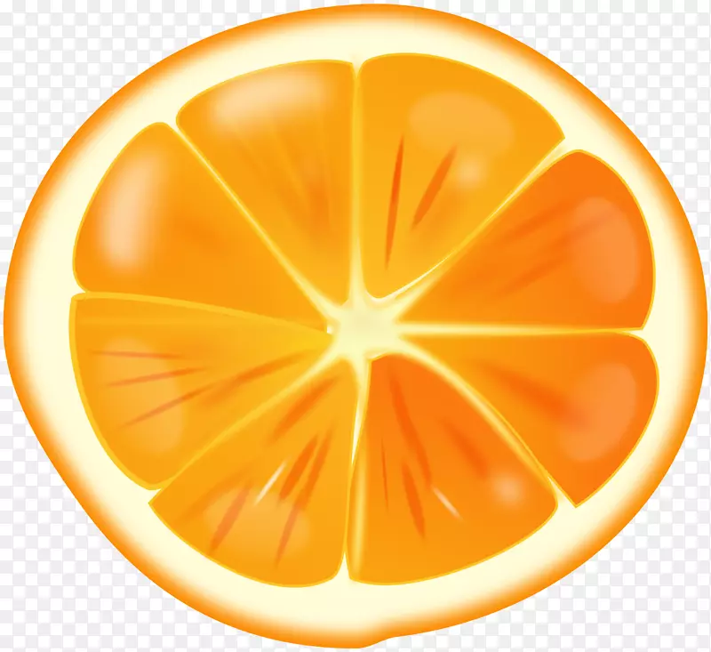 橙色剪贴画-橙色水果