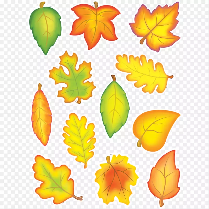 贴纸秋叶颜色布告牌树-秋叶
