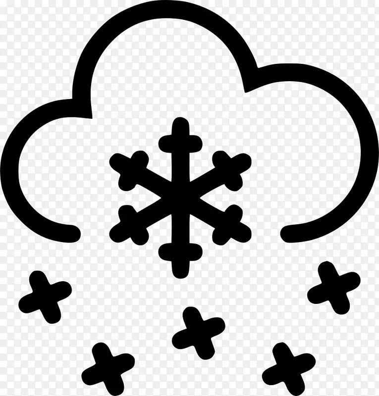 雪花电脑图标天气预报-雪