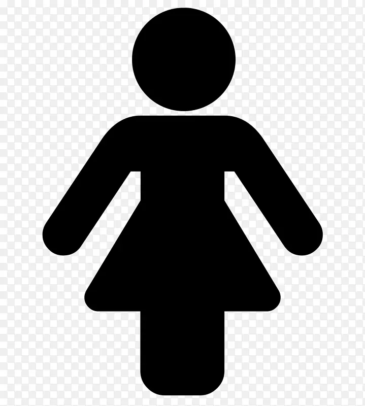 性别符号女电脑图标女厕所
