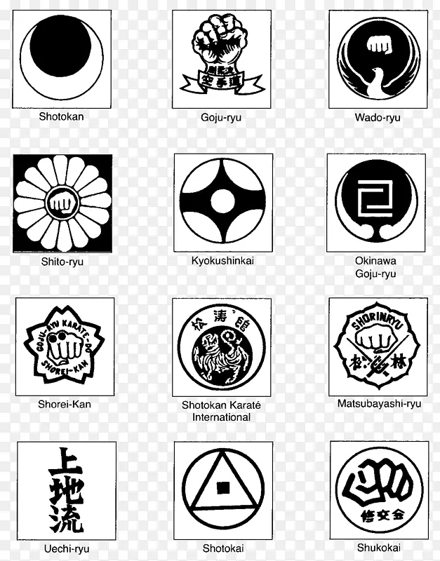 图形设计标志符号-空手道