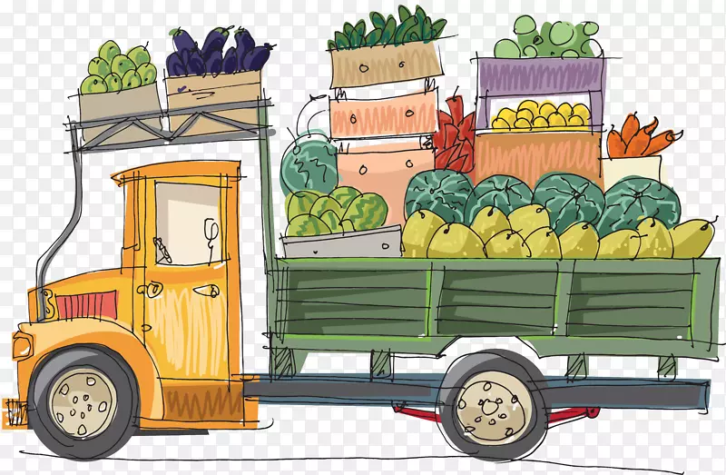 水果车蔬菜小货车