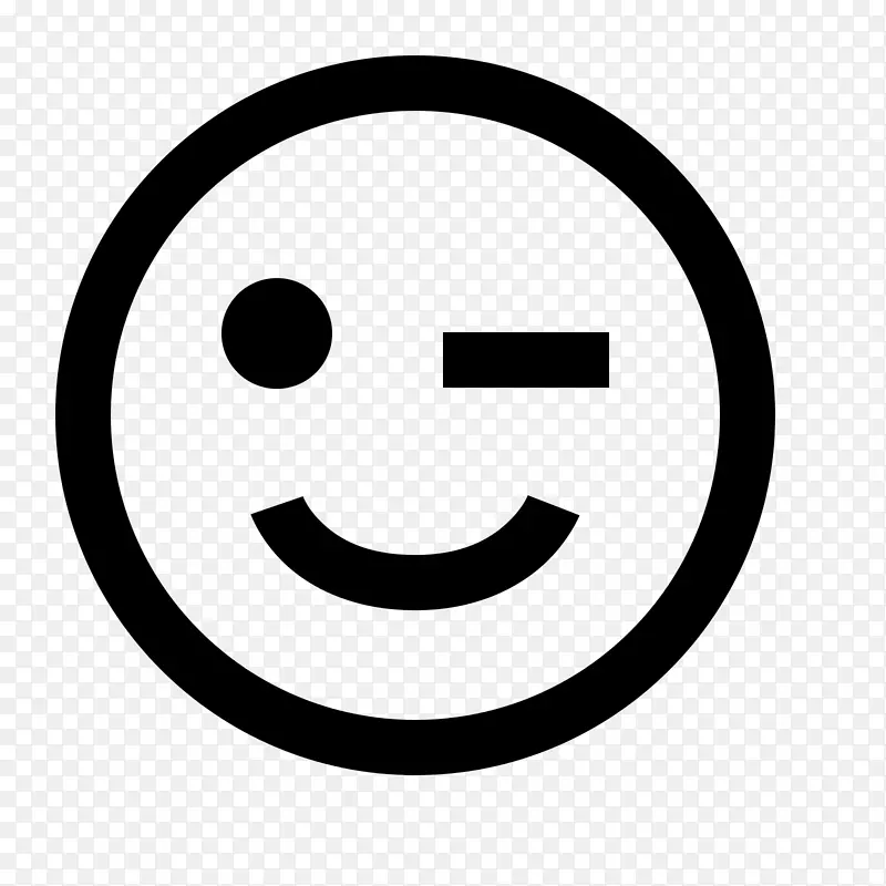 笑脸表情电脑图标眨眼剪贴画面