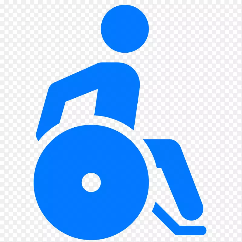 轮椅电脑图标无障碍坐轮椅