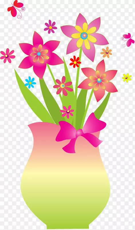 花卉设计花瓶免费载体