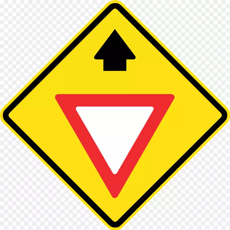 优先标志发出交通标志道路警告标志-道路标志
