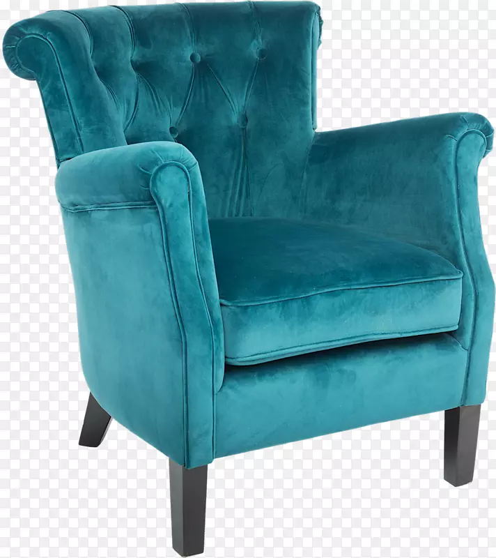 茶色家具椅绿松石扶手椅