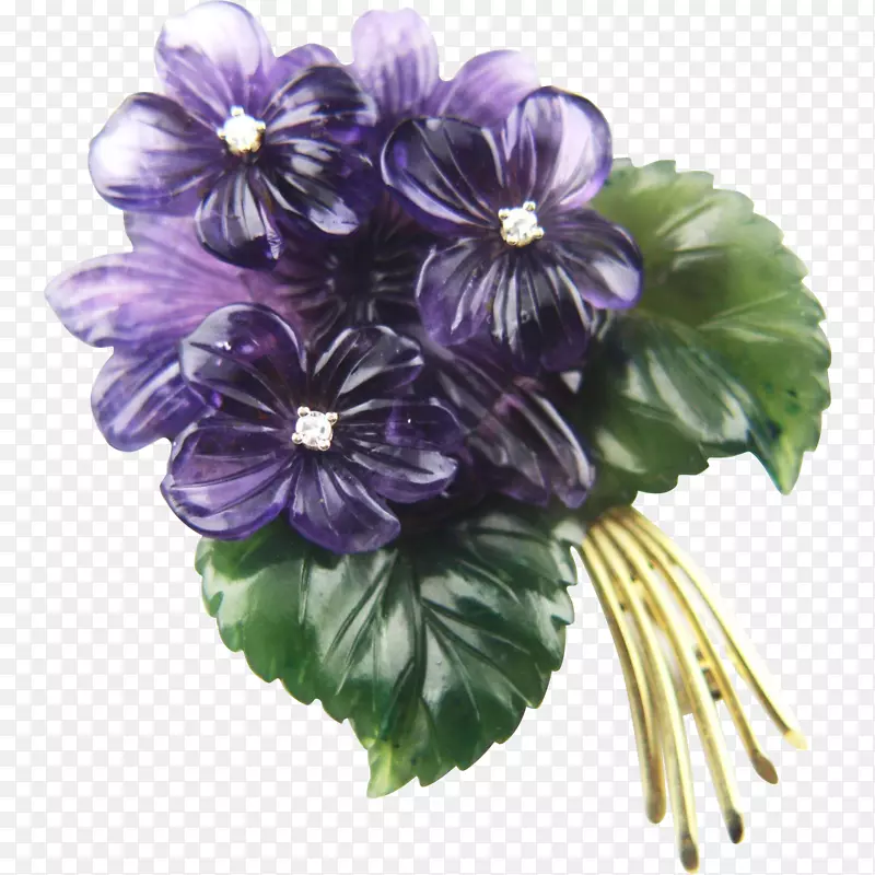 紫花玉紫胸针紫罗兰