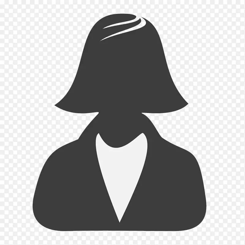 女性用户档案剪贴画-匿名面具